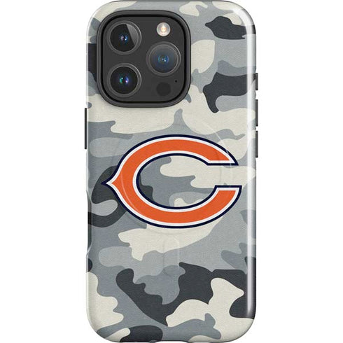 NFL Chicago Bears Camo iPhone 16 Pro Magsafe Impact Case